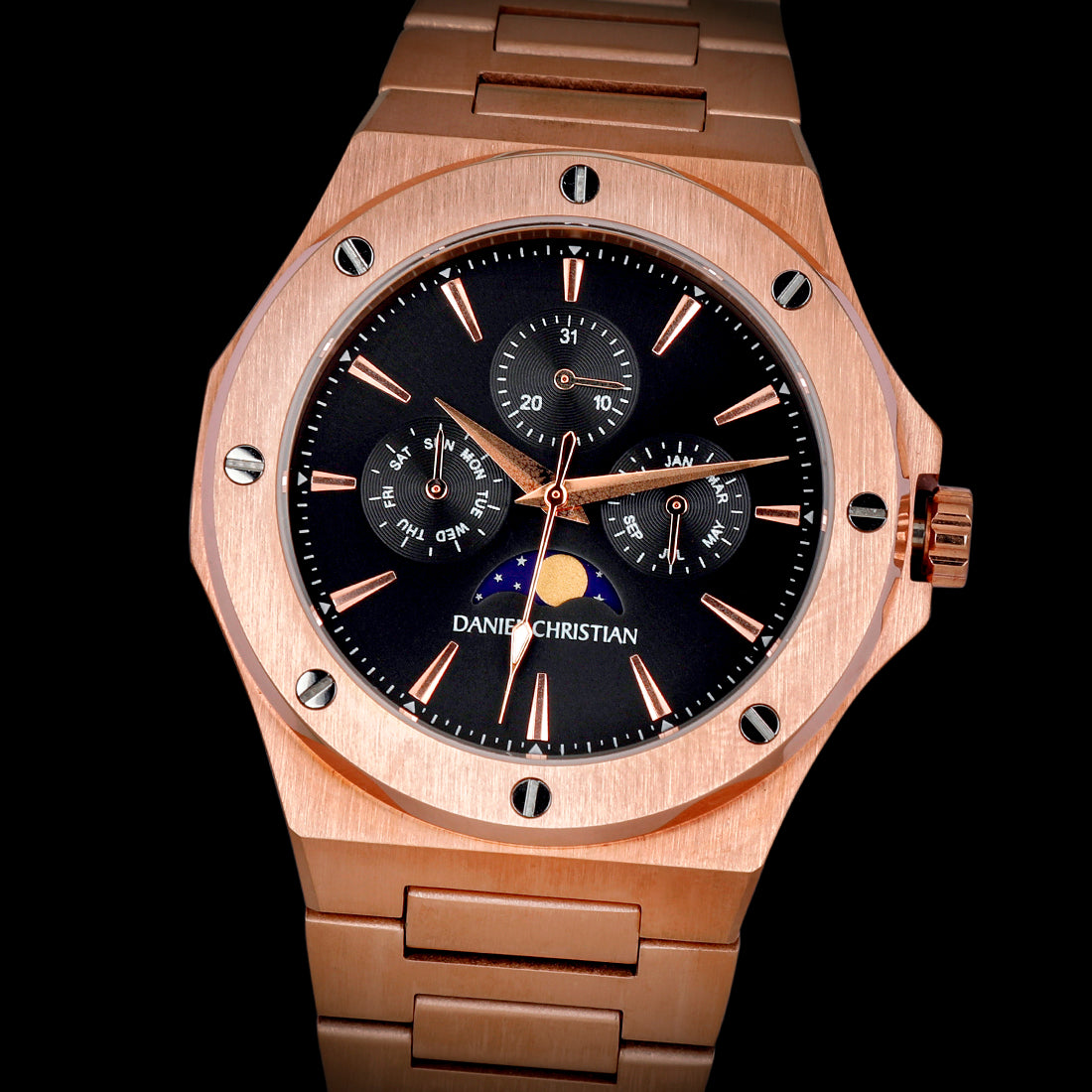 Men's Rose Gold Watch - Olympia Rose Gold - Daniel Christian Watches