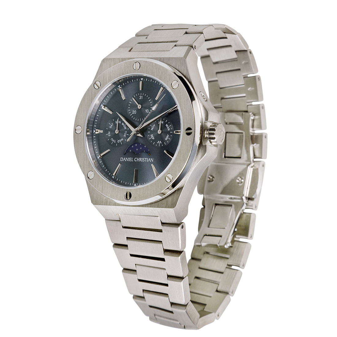 Men's Silver Watch - Olympia Silver - Daniel Christian Watches