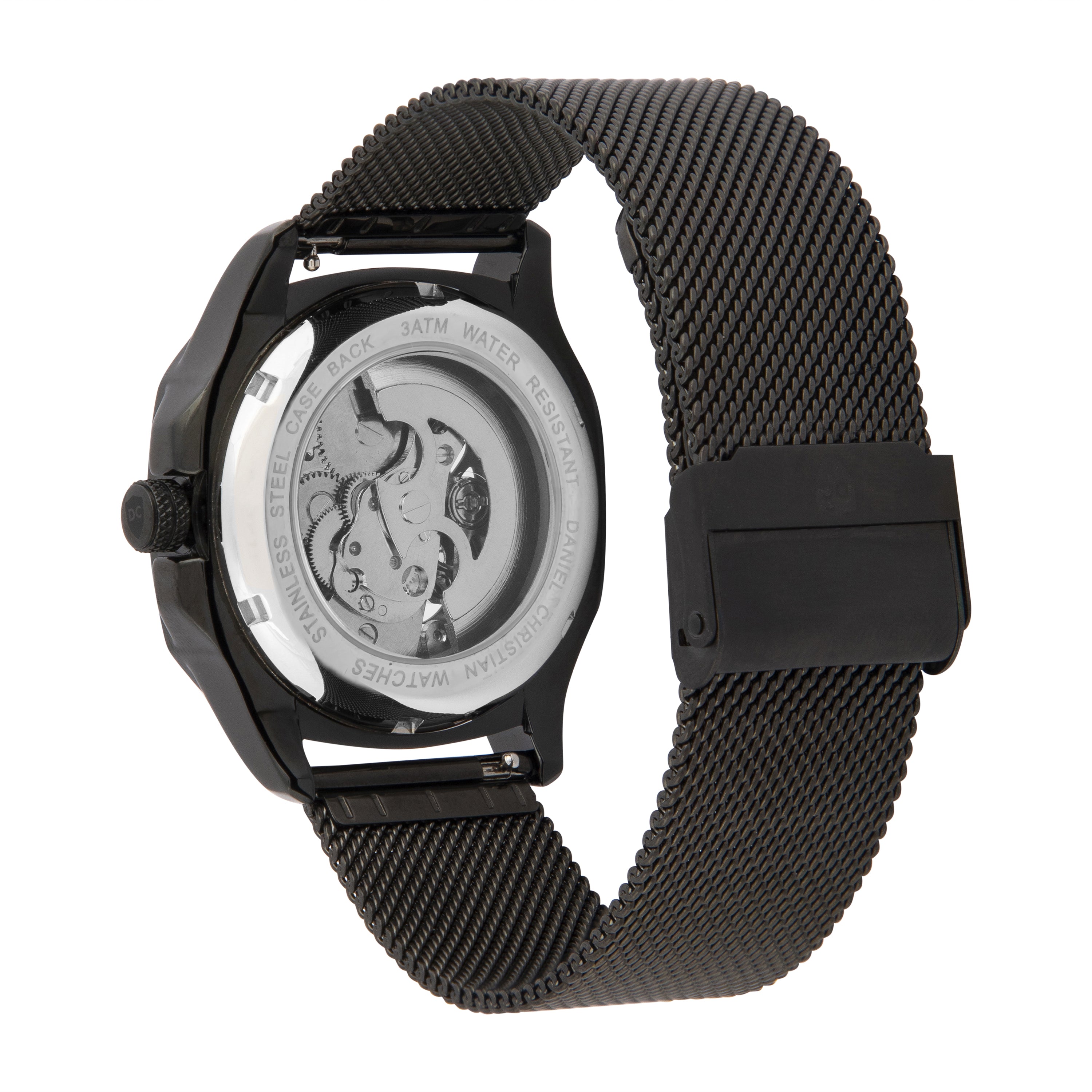 Men's Skeleton Watch - Black Skeleton Watch - Daniel Christian Watches